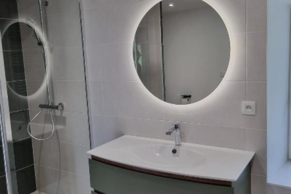 RENOVATION D'UNE SALLE DE BAIN A RONCEY, PROCHE DE QUETTREVILLE SUR SIENNE